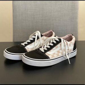 VANS Black White Pink Checkered Old Skool